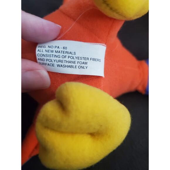 Disney Aladdin 8" Lago Plush Parrot by Mattel Vintage Stuffed Bird - Picture 6 of 6